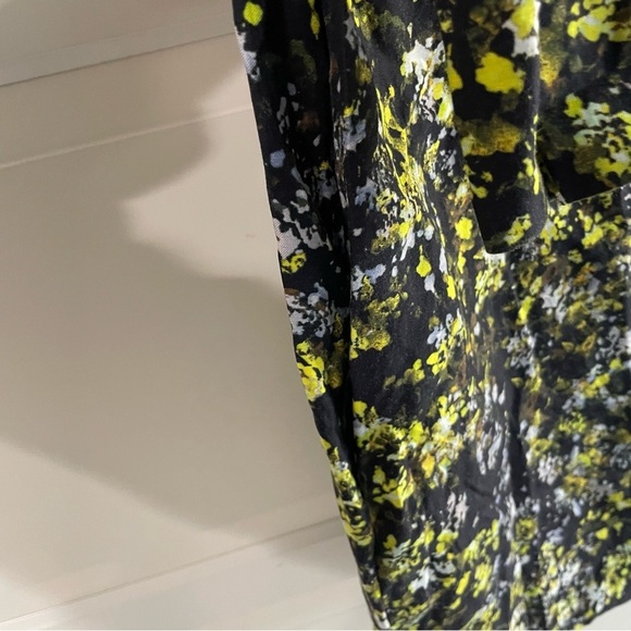 COS  Long-sleeved Folded Collar Dress In Black 30522 - Picture 5 of 10